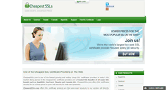 Desktop Screenshot of cheapestssls.com