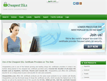 Tablet Screenshot of cheapestssls.com